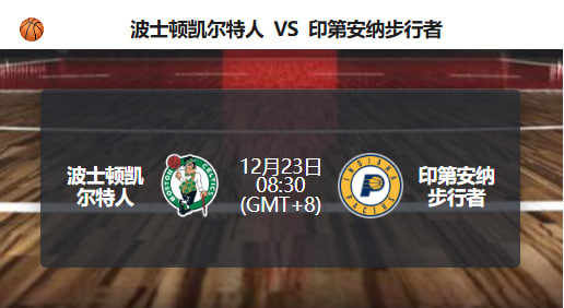 凯尔特人迎战步行者，实力差距下主队更被看好！